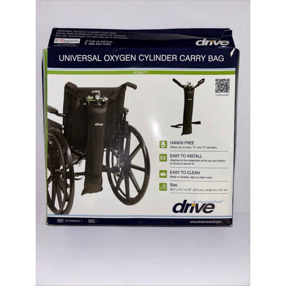 Drive Universal Oxygen Cylinder Carry Bag New